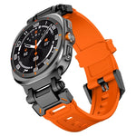 Bracelet de montre en silicone à dégagement rapide avec connecteur noir, pour Samsung Galaxy Watch Ultra 47 mm / Ultra 2025