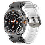 Bracelet de montre en silicone à dégagement rapide avec connecteur noir, pour Samsung Galaxy Watch Ultra 47 mm / Ultra 2025