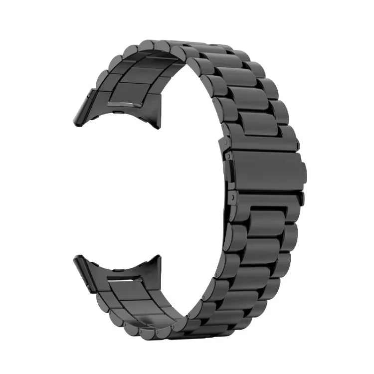 Bracelet de montre intégré en acier inoxydable à trois billes, pour Google Pixel Watch 4 / Watch 3 45mm
