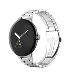 Bracelet de montre intégré en acier inoxydable à trois billes, pour Google Pixel Watch 4 / Watch 3 45mm