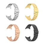 Bracelet de montre intégré en acier inoxydable à trois billes, pour Google Pixel Watch 4 / Watch 3 45mm