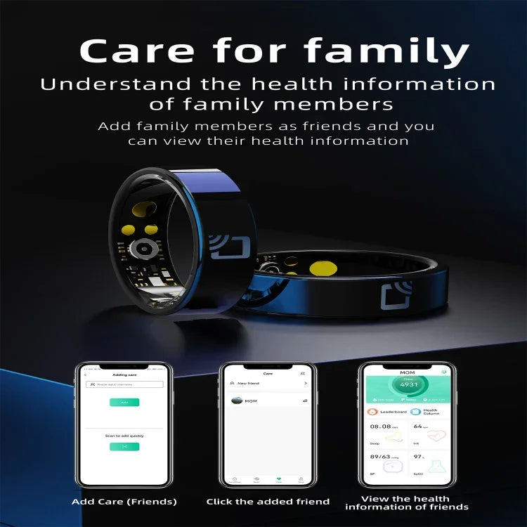 R20 SIZE 10 Smart Ring, Support Heart Rate / Blood Oxygen / Sleep Monitoring / Multiple Sports Modes