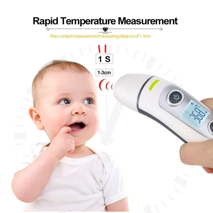 Thermomètre RZ8810 Thermomètre corporel auriculaire affichage LED Thermomètre électronique numérique IR Thermomètre médical infrarouge pour bébé fièvre