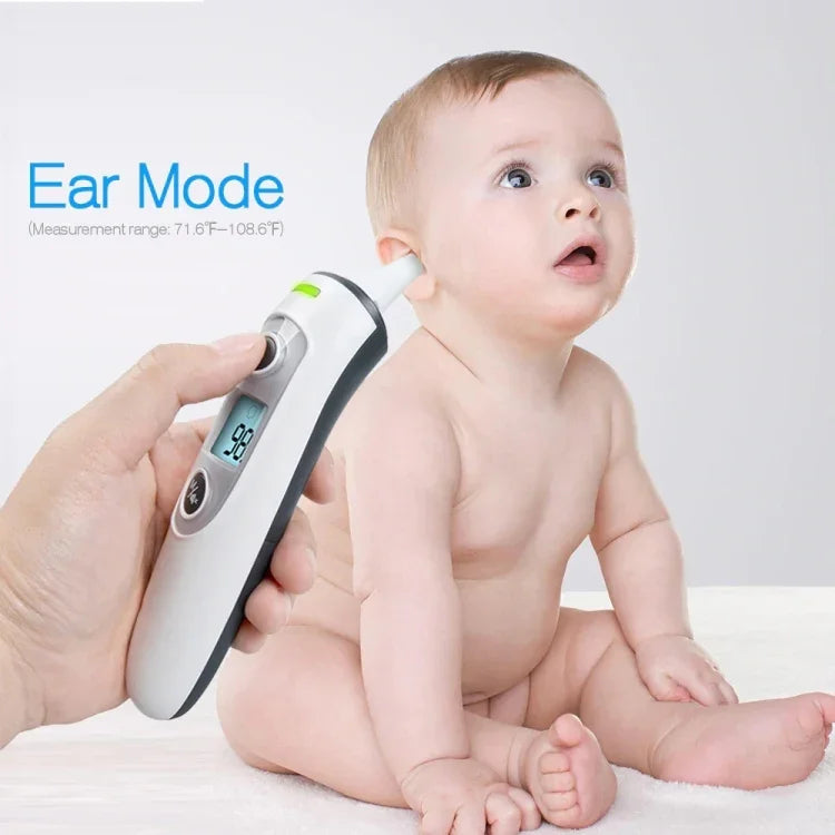 Thermomètre RZ8810 Thermomètre corporel auriculaire affichage LED Thermomètre électronique numérique IR Thermomètre médical infrarouge pour bébé fièvre