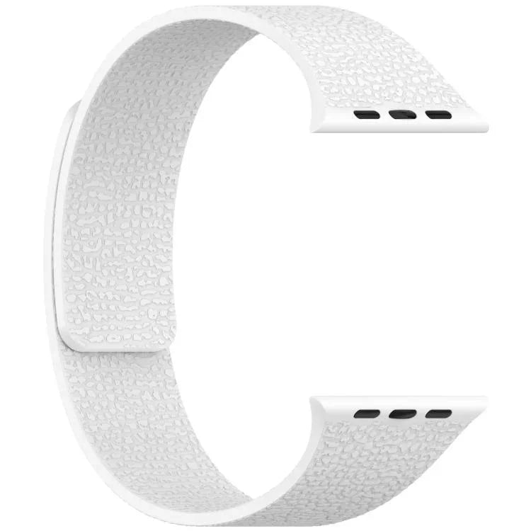 Bracelet de montre magnétique en silicone à texture litchi, compatible avec Apple Watch 46 mm / 49 mm / 45 mm / 44 mm et Apple Watch 42 mm / 41 mm / 40 mm / 38 mm.