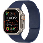 Bracelet de montre magnétique en silicone à texture litchi, compatible avec Apple Watch 46 mm / 49 mm / 45 mm / 44 mm et Apple Watch 42 mm / 41 mm / 40 mm / 38 mm.