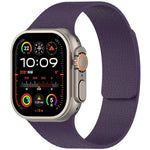 Bracelet de montre magnétique en silicone à texture litchi, compatible avec Apple Watch 46 mm / 49 mm / 45 mm / 44 mm et Apple Watch 42 mm / 41 mm / 40 mm / 38 mm.