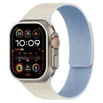 Bracelet de montre magnétique en silicone à texture litchi, compatible avec Apple Watch 46 mm / 49 mm / 45 mm / 44 mm et Apple Watch 42 mm / 41 mm / 40 mm / 38 mm.