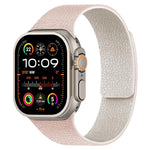 Bracelet de montre magnétique en silicone à texture litchi, compatible avec Apple Watch 46 mm / 49 mm / 45 mm / 44 mm et Apple Watch 42 mm / 41 mm / 40 mm / 38 mm.