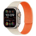 Bracelet de montre magnétique en silicone à texture litchi, compatible avec Apple Watch 46 mm / 49 mm / 45 mm / 44 mm et Apple Watch 42 mm / 41 mm / 40 mm / 38 mm.