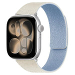 Bracelet de montre magnétique en silicone à texture litchi, compatible avec Apple Watch 46 mm / 49 mm / 45 mm / 44 mm et Apple Watch 42 mm / 41 mm / 40 mm / 38 mm.