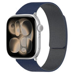 Bracelet de montre magnétique en silicone à texture litchi, compatible avec Apple Watch 46 mm / 49 mm / 45 mm / 44 mm et Apple Watch 42 mm / 41 mm / 40 mm / 38 mm.