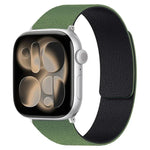 Bracelet de montre magnétique en silicone à texture litchi, compatible avec Apple Watch 46 mm / 49 mm / 45 mm / 44 mm et Apple Watch 42 mm / 41 mm / 40 mm / 38 mm.