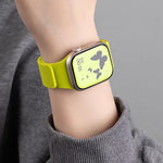 Bracelet de montre magnétique en silicone à texture litchi, compatible avec Apple Watch 46 mm / 49 mm / 45 mm / 44 mm et Apple Watch 42 mm / 41 mm / 40 mm / 38 mm.