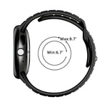 Bracelet de montre en silicone à boucle inversée bicolore, pour Google Pixel Watch 4 / Watch 3 45 mm