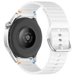Bracelet de montre en silicone 20 mm à motif de vagues, pour Samsung Galaxy Watch 7 40 / 44mm