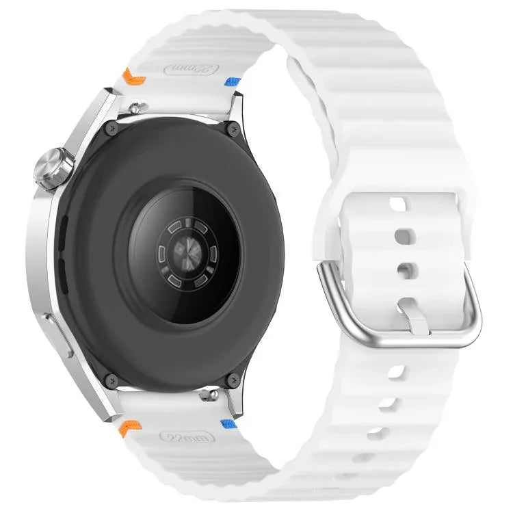 Bracelet de montre en silicone 20 mm à motif de vagues, pour Samsung Galaxy Watch 7 40 / 44mm