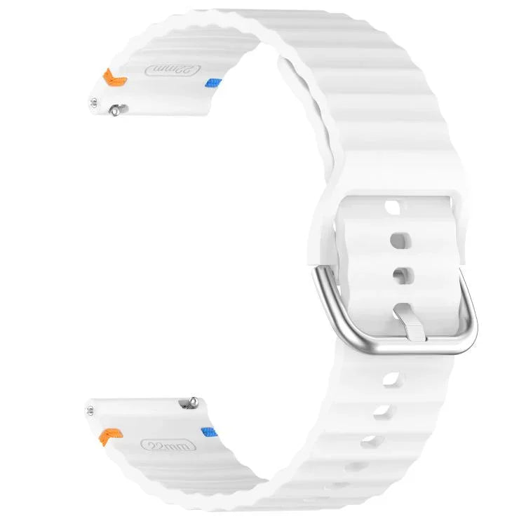 Bracelet de montre en silicone 20 mm à motif de vagues, pour Samsung Galaxy Watch 7 40 / 44mm