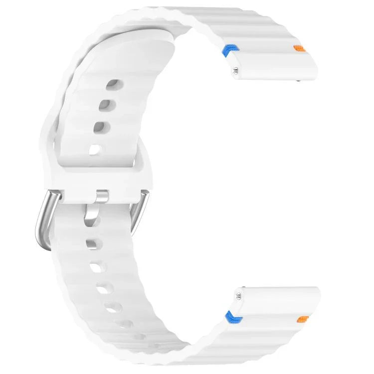 Bracelet de montre en silicone 20 mm à motif de vagues, pour Samsung Galaxy Watch 7 40 / 44mm