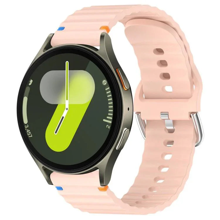 Bracelet de montre en silicone 20 mm à motif de vagues, pour Samsung Galaxy Watch 7 40 / 44mm
