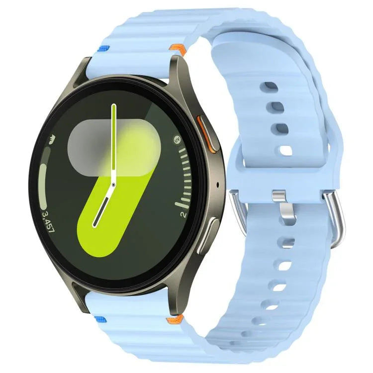 Bracelet de montre en silicone 20 mm à motif de vagues, pour Samsung Galaxy Watch 7 40 / 44mm