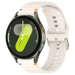 Bracelet de montre en silicone 20 mm à motif de vagues, pour Samsung Galaxy Watch 7 40 / 44mm