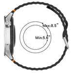 Bracelet de montre en silicone 20 mm à motif de vagues, pour Samsung Galaxy Watch 7 40 / 44mm