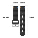 Bracelet de montre en silicone 20 mm à motif de vagues, pour Samsung Galaxy Watch 7 40 / 44mm
