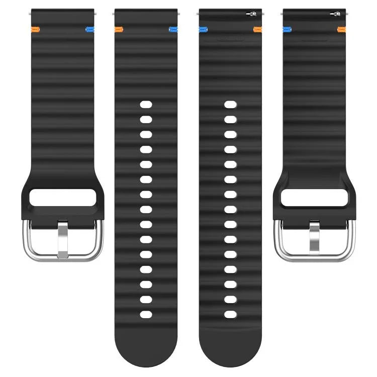 Bracelet de montre en silicone 20 mm à motif de vagues, pour Samsung Galaxy Watch 7 40 / 44mm