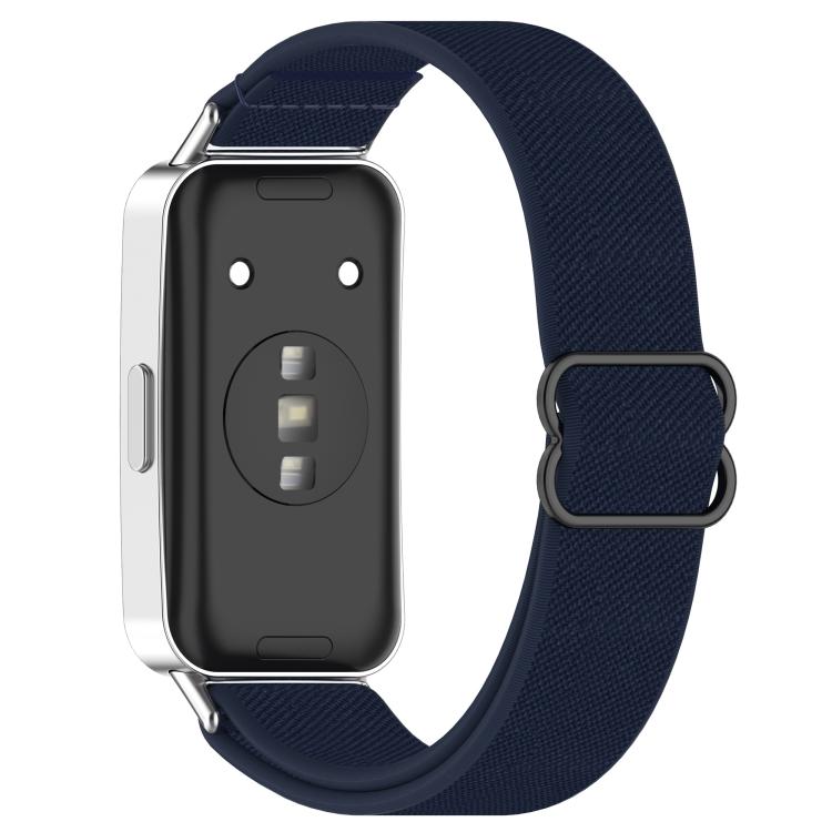 Slide Buckle Nylon Elastic Braided Watch Band, For Huawei Band 10 / 10 NFC / 9 / 9 NFC