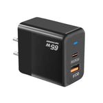Chargeur compatible protocoles GaN PD 45W + QC3.0 USB pour MacBook, prise US, prise US
