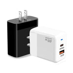 Chargeur compatible protocoles GaN PD 45W + QC3.0 USB pour MacBook, prise US, prise US