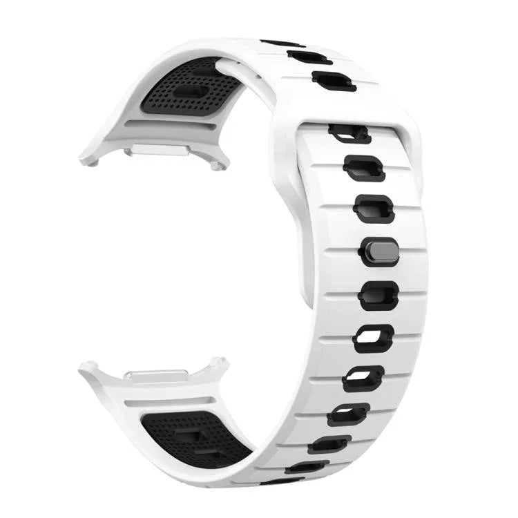 Bracelet de montre en silicone à rayures horizontales et boucle inversée, pour Samsung Galaxy Watch Ultra 47mm / Ultra 2025