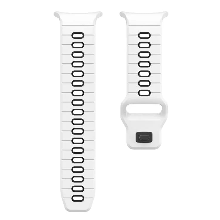 Bracelet de montre en silicone à rayures horizontales et boucle inversée, pour Samsung Galaxy Watch Ultra 47mm / Ultra 2025