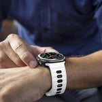 Bracelet de montre en silicone à rayures horizontales et boucle inversée, pour Samsung Galaxy Watch Ultra 47mm / Ultra 2025