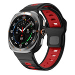Bracelet de montre en silicone à rayures horizontales et boucle inversée, pour Samsung Galaxy Watch Ultra 47mm / Ultra 2025