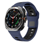 Bracelet de montre en silicone à rayures horizontales et boucle inversée, pour Samsung Galaxy Watch Ultra 47mm / Ultra 2025