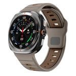 Bracelet de montre en silicone à rayures horizontales et boucle inversée, pour Samsung Galaxy Watch Ultra 47mm / Ultra 2025