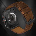 Bracelet de montre en cuir Crazy Horse, pour Samsung Galaxy Watch Ultra 47mm / Ultra 2025
