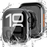 Étui de protection en polycarbonate avec film trempé intégré pour Apple Watch Series 6/5/4 et SE 44 mm, Apple Watch Series 6/5/4 et SE 40 mm, Apple Watch Series 11/10 46 mm, Apple Watch Series 11/10 42 mm, Apple Watch Series 9/8/7 45 mm…