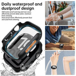 Étui de protection en polycarbonate avec film trempé intégré pour Apple Watch Series 6/5/4 et SE 44 mm, Apple Watch Series 6/5/4 et SE 40 mm, Apple Watch Series 11/10 46 mm, Apple Watch Series 11/10 42 mm, Apple Watch Series 9/8/7 45 mm…