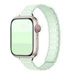Bracelet de montre magnétique en silicone fin en forme de I à trois billes, pour Apple Watch 46 mm / 49 mm / 45 mm / 44 mm, pour Apple Watch 42 mm / 41 mm / 40 mm / 38 mm