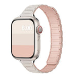 Bracelet de montre magnétique en silicone fin en forme de I à trois billes, pour Apple Watch 46 mm / 49 mm / 45 mm / 44 mm, pour Apple Watch 42 mm / 41 mm / 40 mm / 38 mm