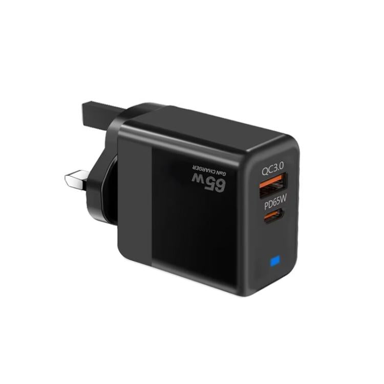 Chargeur PD41 GaN PD 45W + USB avec câble de données USB-C vers USB-C / 8 broches pour iPhone, prise UK, prise UK