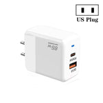 Chargeur PD41 GaN PD 45W + USB avec câble de données Type-C vers Type-C, prise US, prise UK