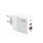 Chargeur PD41 GaN PD 45W + USB avec câble de données Type-C vers Type-C, prise EU, prise EU