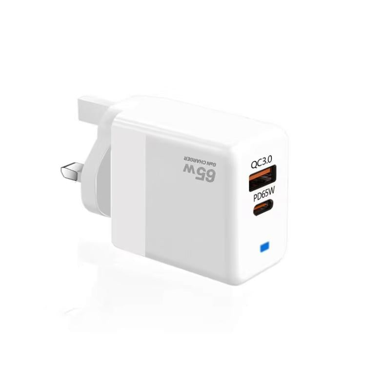 Chargeur PD41 GaN PD 45W + USB avec câble de données Type-C vers Type-C, prise UK, prise US