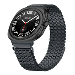 Bracelet de montre en acier inoxydable à boucle magnétique neuf perles, pour Samsung Galaxy Watch Ultra 47mm / Ultra 2025