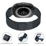 Bracelet de montre en acier inoxydable à boucle magnétique neuf perles, pour Samsung Galaxy Watch Ultra 47mm / Ultra 2025