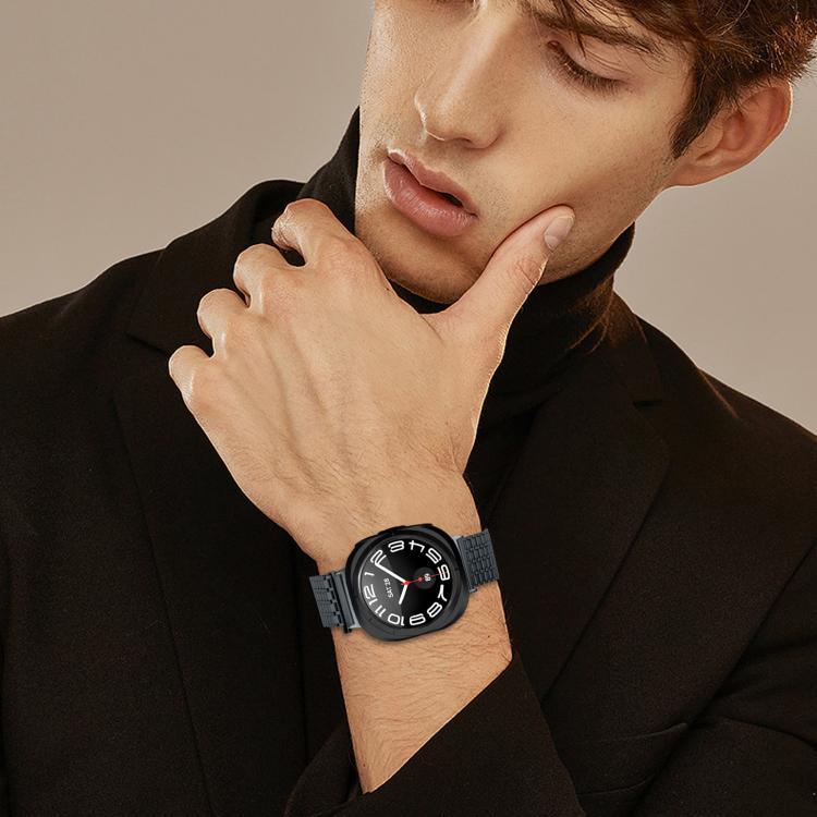 Bracelet de montre en acier inoxydable à boucle magnétique neuf perles, pour Samsung Galaxy Watch Ultra 47mm / Ultra 2025